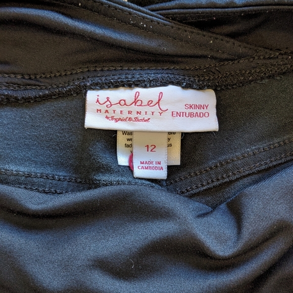 Isabel Maternity over belly crossover panel skinny jeans - Picture 3 of 4